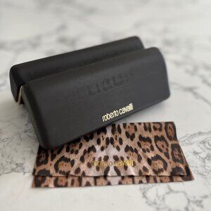 Roberto Cavalli Sunglasses Sun Glasses Eyeglasses Animal Print Case Hard